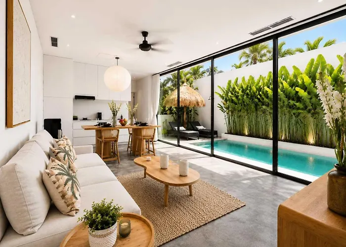 ヴィラ Reif 2 Canggu, Luxury Poolvilla, 2 Bedrooms, 100m2, Near Beach, & Quiet Location チャングー